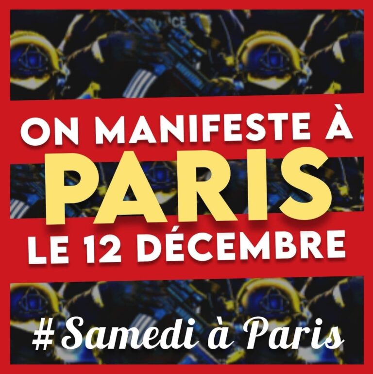 ON MANIFESTE A PARIS LE 12 DÉCEMBRE ✊