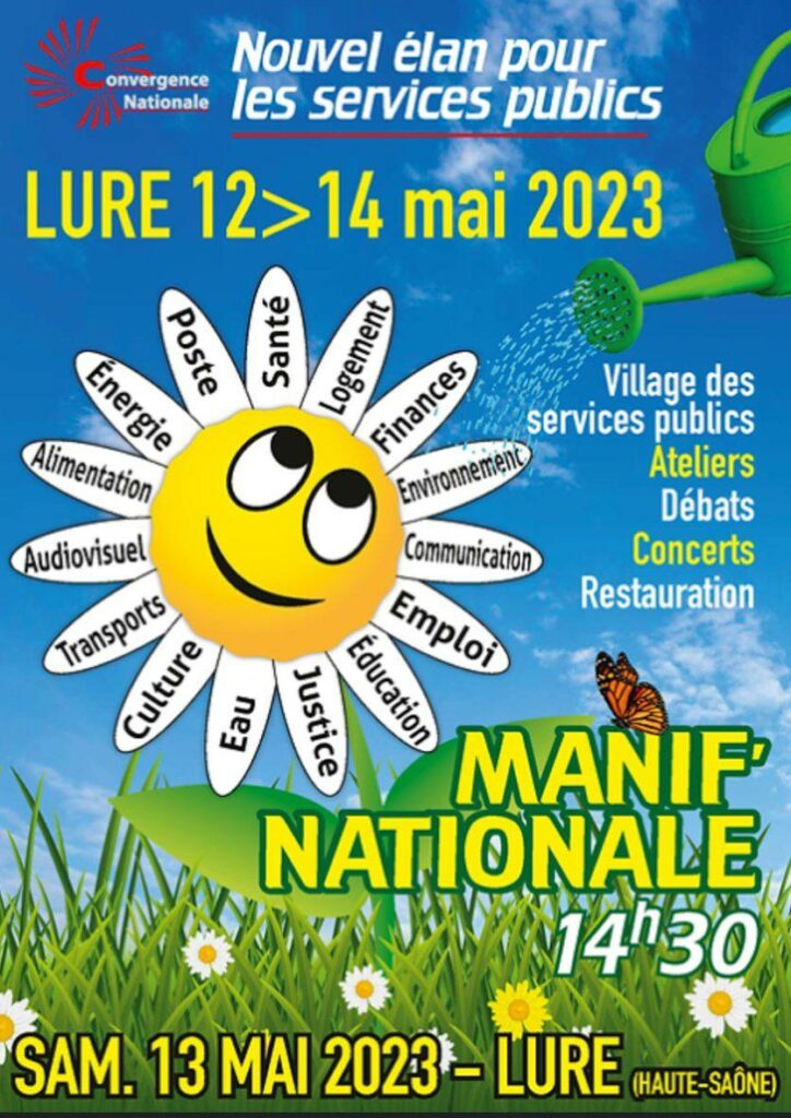 Pour en débattre et construire collectivement la suite, rdv du 12 au 14 mai à Lure en Haute-Saône.