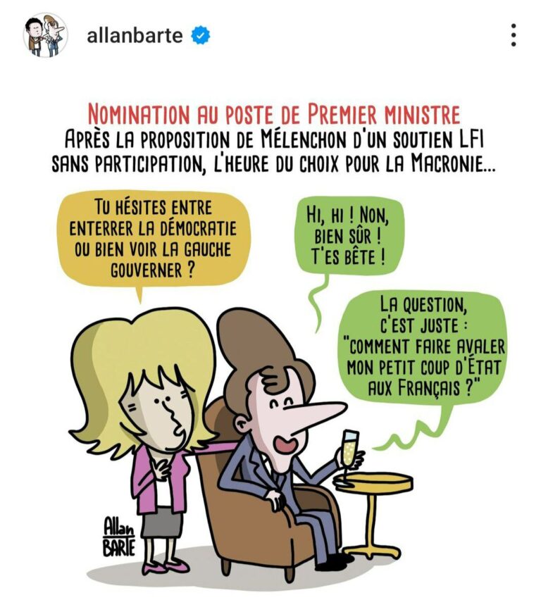 Nomination au poste de Premier Ministre, par Allan Barte