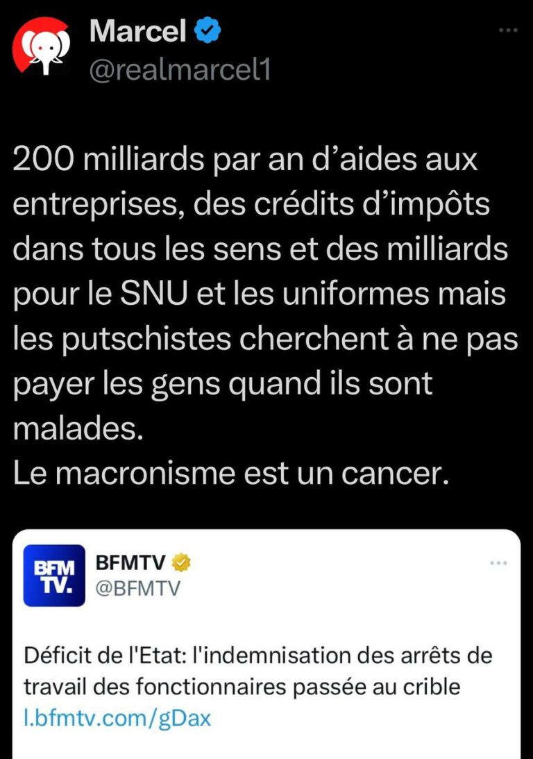 Le macronisme est un cancer